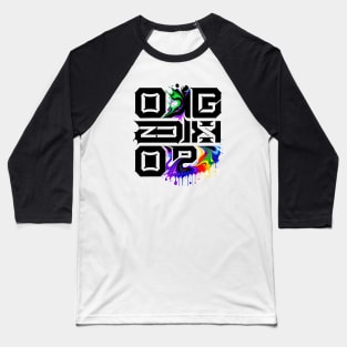 QR code art design Baseball T-Shirt